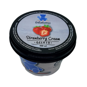 Image of Strawberry Cream Gelato 100ml/cup (24 cups per carton) from Supplybunny.com