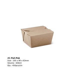 Image of #1 Pail-Pak 105x90x63 - Brown (450 boxes per carton) Item Code: L534S0010 from Supplybunny.com