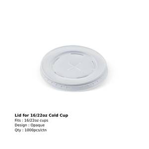 Image of Cold Cup Lid for 16/22oz Cup - Clear (2000 lids per carton) Item Code: V082S0064 from Supplybunny.com