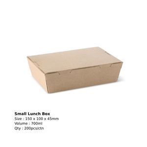 Image of Lunch Box - Small 150x100x45 - Brown (200 boxes per carton) Item Code: L333S0010 from Supplybunny.com