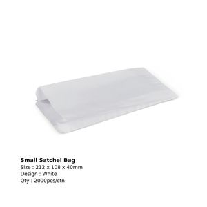 Image of Small Satchel 212x108x40 - White (2000 bags per carton) Item Code: B444S0001 from Supplybunny.com