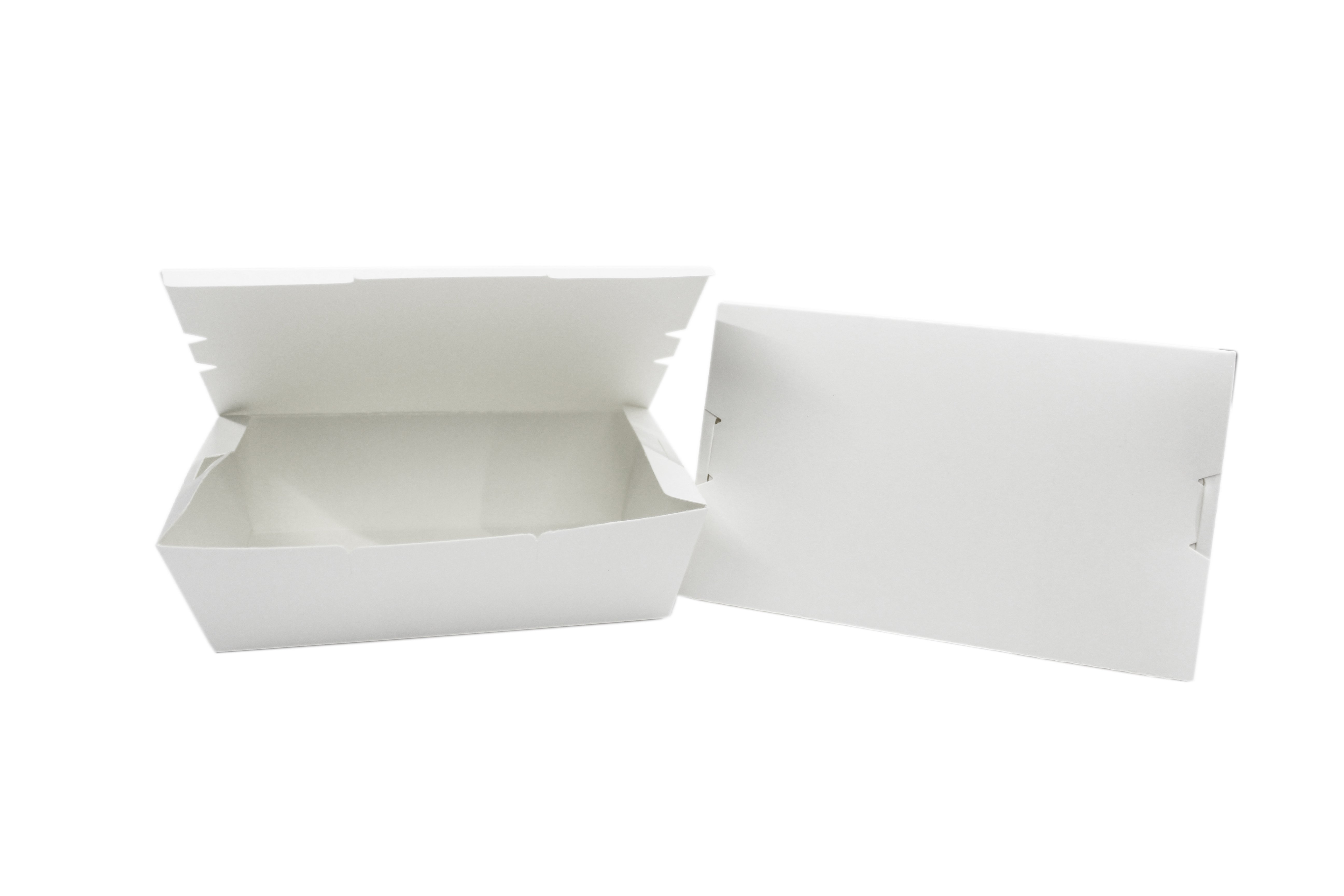 Single Compartment Paper Lunch Box 160x90x50 Plain (300 boxes per carton) — HORECA Suppliers