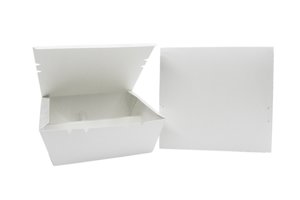 Image of Triple Compartment Lunch Box 150x140x63 - Plain (200 boxes per carton) from Supplybunny.com