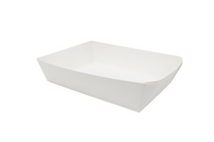 Image of Food Tray 160x110x40 - Plain (300 boxes per carton) from Supplybunny.com