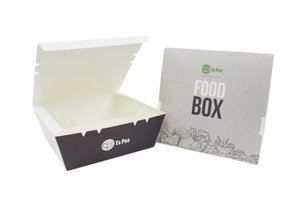 Image of Triple Compartment Paper Lunch Box 150x140x63 - Food Box (200 boxes per carton) from Supplybunny.com
