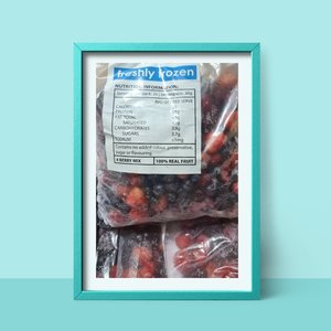 Image of Harvestime IQF 4 Berry Mix Grade A (Blueberry, Blackberry, Raspberry & Strawberry Mix) 1kg/pack from Supplybunny.com