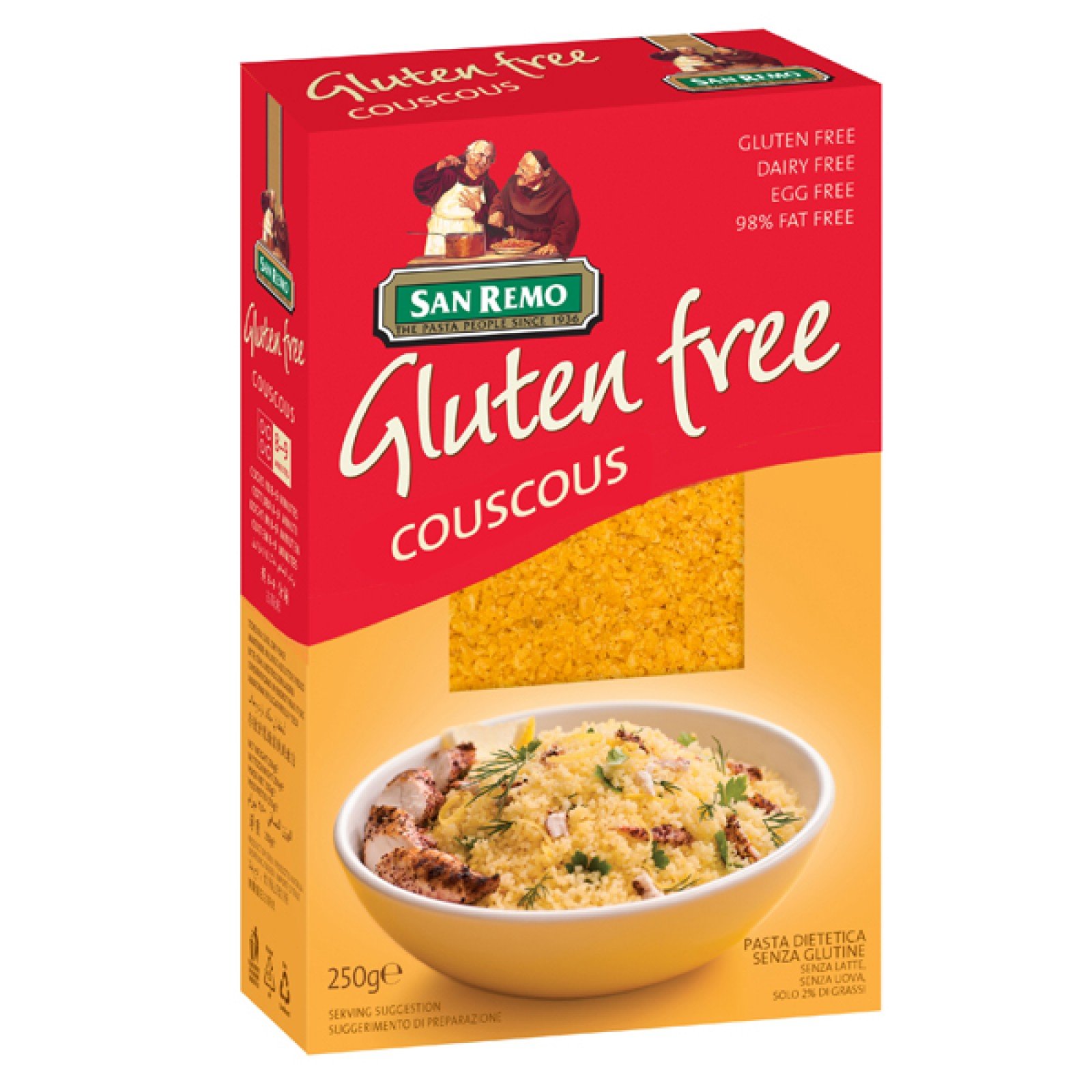 San Remo Gluten Free Couscous - Australia 250gpack 12 Pack Per Carton - Sku B-sanr-000089b12 Horeca Suppliers Supplybunny