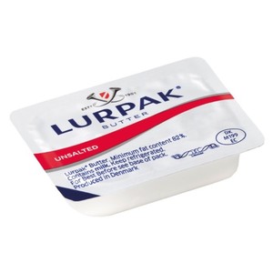 Image of Lurpak Unsalted Portion Butter Pat 8g/piece (600 pieces per carton) from Supplybunny.com