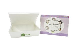 Image of Single Compartment Paper Lunch Box With Family Design 160x110x45 (300 boxes per carton) from Supplybunny.com