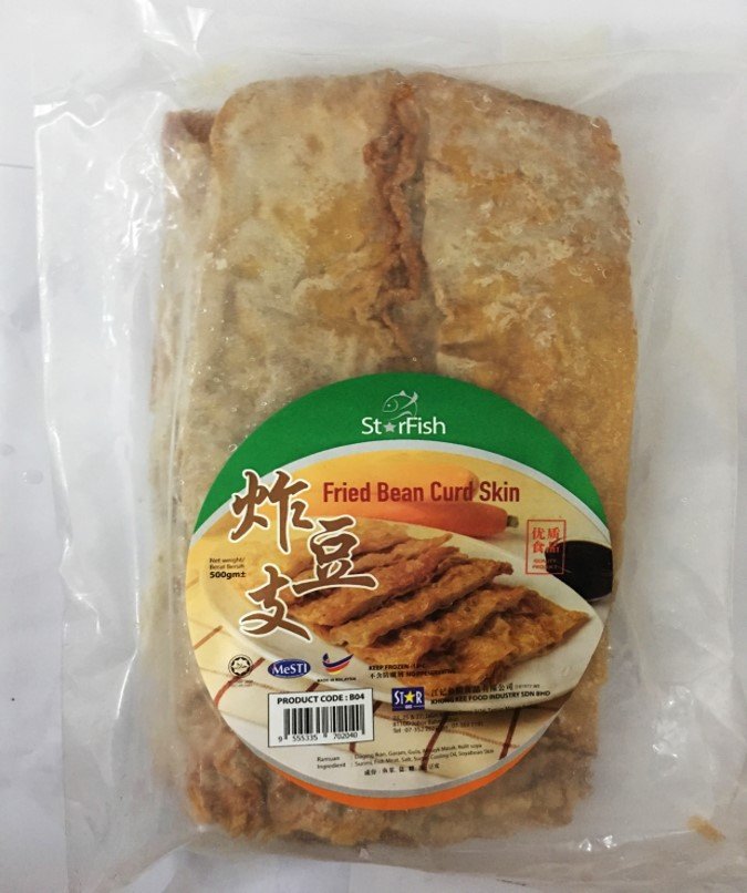 Fried Beancurd Skin, Dou-Ke 500g/pack (15 packs per carton) — HORECA