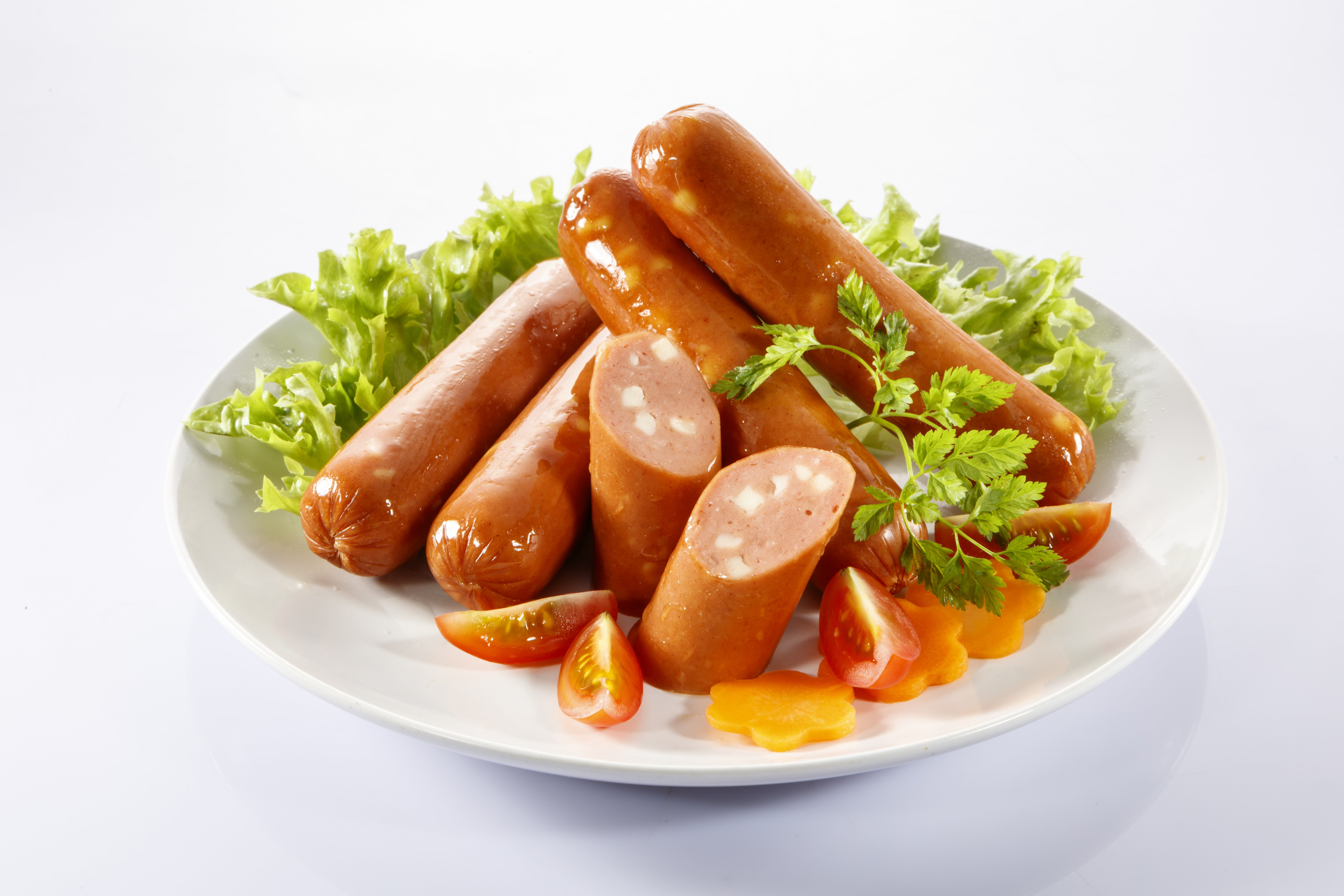 7'' Jumbo Chicken Frankfurter Cheese Sausage 540g 6pieces/pack (sold