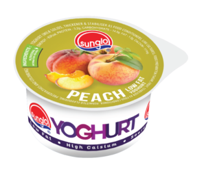 Image of Peach Fruit Yoghurt 90g/cups (24 cups per carton) from Supplybunny.com