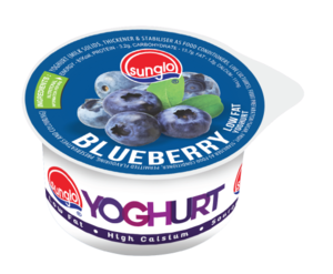 Image of Blueberry Fruit Yoghurt 90g/cups (24 cups per carton) from Supplybunny.com
