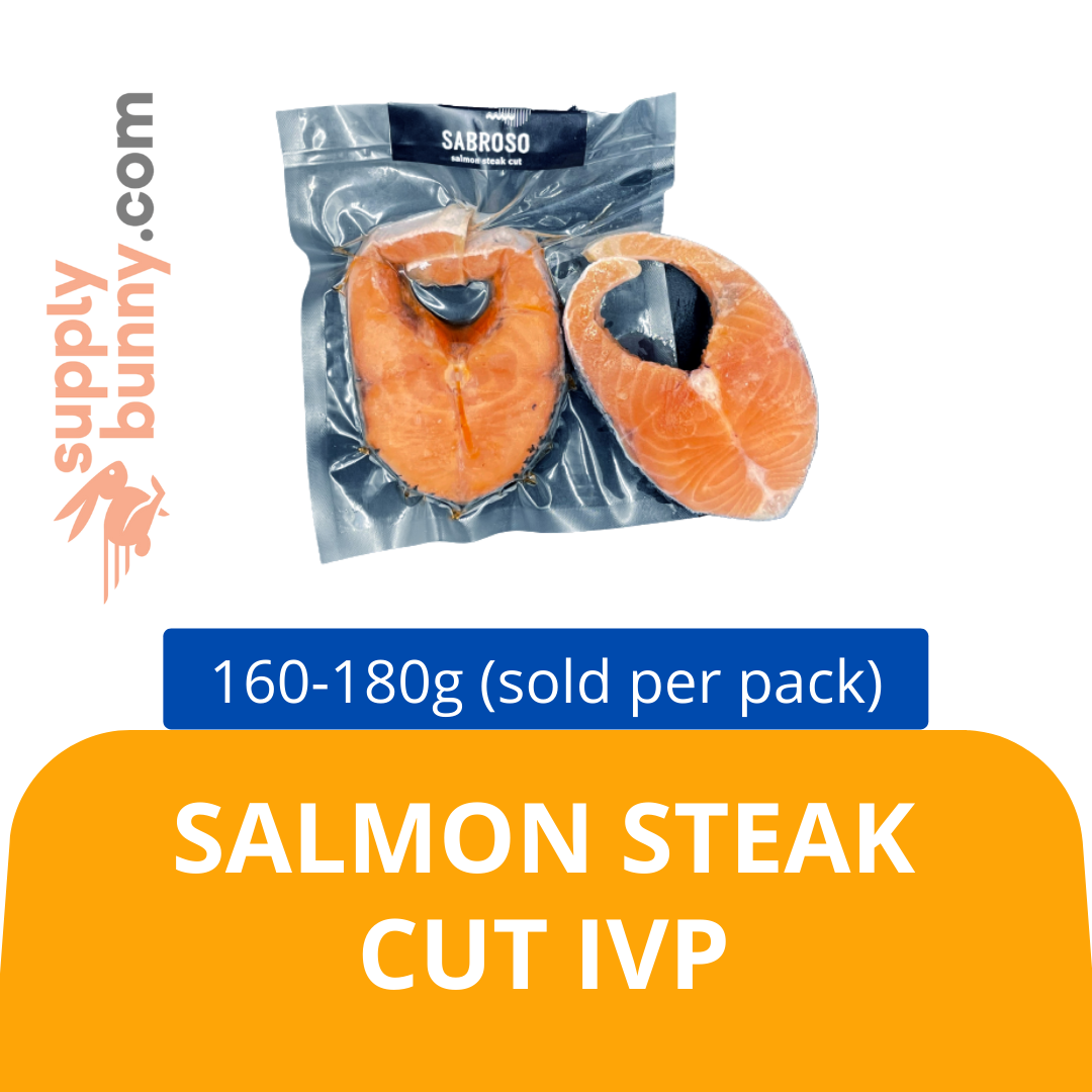 Salmon Steak Cut IVP (160g 180g) Origin Chile — HORECA Suppliers Supplybunny