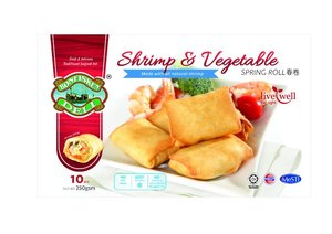 Image of Bonfisken Shrimp & Vegetable Spring Roll  10 pieces/pack (sold  per  pack) from Supplybunny.com