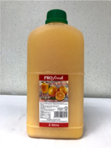Image of Profresh Freshly Squeezed Orange Juice 2 Liter/ bottle (12 bottles per carton) from Supplybunny.com