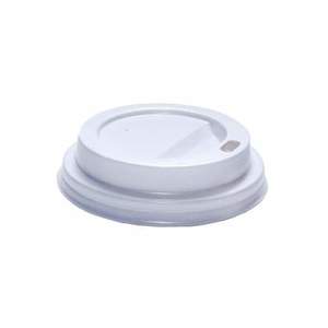 Image of Eunice Plastic Hot Cup Lid (White) 8oz (1000 pieces per carton) from Supplybunny.com