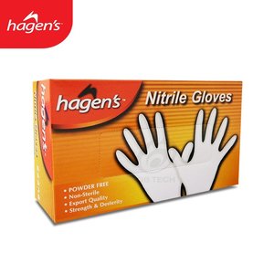 Image of Hagen's Nitrile Hand Glove (Powder-Free) (100 pieces per box) from Supplybunny.com