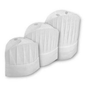 Image of Hagen's White Non-Woven Chef Hat 23cm (10 pieces per packet) from Supplybunny.com