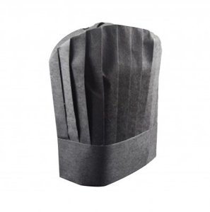 Image of Hagen's Black Non-Woven Chef Hat 25cm (10 pieces per packet) from Supplybunny.com