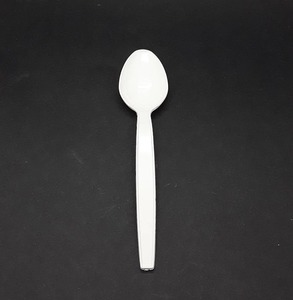 Image of Pure White Plastic Spoon 6.5' (2000 pieces per carton) from Supplybunny.com