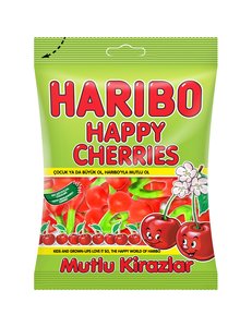 Image of HARIBO Gummies Happy Cherries 80gm/pack (24 packs per carton) Recipe from Germany - GBA P.Code: HA217 from Supplybunny.com