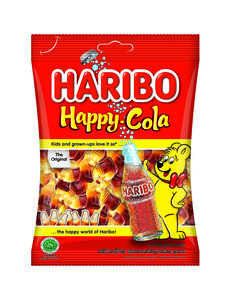 Image of HARIBO Gummies Happy Cola 80gm/pack (24 packs per carton) Recipe from Germany -GBA P.Code: HA208 from Supplybunny.com