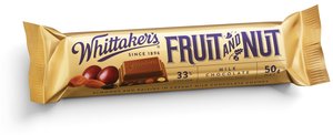 Image of WHITTAKER'S Chunks Fruit & Nut 50gm/pack (36 packs per carton) Imported from New Zealand - GBA P.Code: WTK40007 from Supplybunny.com