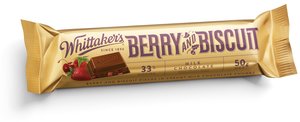 Image of WHITTAKER'S Chunks Berry & Biscuit 50gm/pack (36 packs per carton) Imported from New Zealand - GBA P.Code: WTK40002 from Supplybunny.com