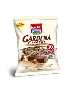 Image of LOACKER Gardena Fingers Hazelnut 125gm/pack (8 packs per carton) Imported from Italy - GBA P.Code: 70769 from Supplybunny.com