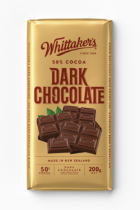 Image of WHITTAKER'S Blocks Dark Chocolate 50% 200gm/pack (14 packs per carton) Imported from New Zealand - GBA P.Code: WTK10005 from Supplybunny.com