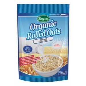 Image of ANZEN Organic Rolled Oats - Instant 500gm/pack (12 packs per carton) Imported from Canada - GBA P.Code: AN1006 from Supplybunny.com