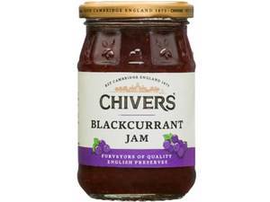 Image of CHIVERS Blackcurrant Jam 340gm/bottle (6 bottles per carton) Imported from UK - GBA P.Code: CJ0201 from Supplybunny.com