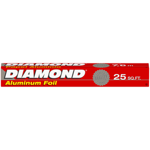 Image of DIAMOND Aluminium Cooking Foil 25 SF(7.6m)/Box (24 boxes per carton) GBA P.Code: DM10001 from Supplybunny.com