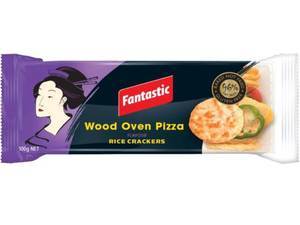 Image of FANTASTIC Rice Crackers Wood Oven Pizza 100gm/pack (12 packs per carton) Imported from Thailand - GBA P.Code: 80007 from Supplybunny.com