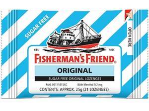 Image of FISHERMANS FRIEND Sugar Free Original 25gm/pack (24 packs per carton) Imported from United Kingdom - GBA P.Code: 12704 from Supplybunny.com