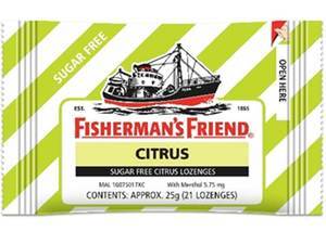 Image of FISHERMANS FRIEND Sugar Free Citrus 25gm/Pack (24 packs per carton) Imported from United Kingdom - GBA P.Code: 12710 from Supplybunny.com