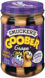 Image of SMUCKER'S GOOBER Peanut Butter Jam - Grape 18oz/bottle (12 bottles per carton) Imported from USA - GBA P.Code: SM1003 from Supplybunny.com