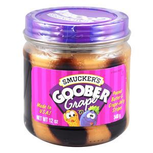 Image of SMUCKER'S GOOBER Peanut Butter Jam - Grape 12oz/bottle (12 bottles per carton) Imported from USA - GBA P.Code: SM1001 from Supplybunny.com