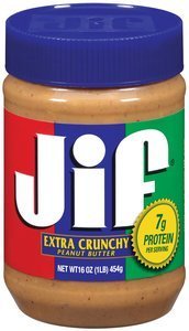 Image of JIF Peanut Butter - Extra Crunchy 16oz/bottle (12 bottles per carton) Imported from USA - GBA P.Code: SM2006 from Supplybunny.com