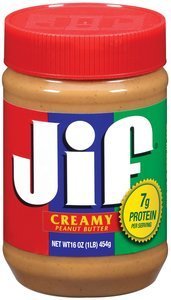Image of JIF Peanut Butter - Creamy 16oz/bottle (12 bottles per carton) Imported from USA - GBA P.Code: SM2005 from Supplybunny.com