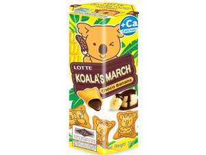 Image of KOALA'S MARCH Regular Pack Choco Banana 37gm/pack (6 packs per carton) - GBA P.Code: LT11006 from Supplybunny.com