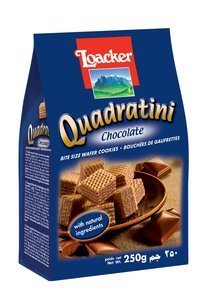 Image of LOACKER Quadratini Kakao 250gm/pack (18 packs per carton) Imported from Italy - GBA P.Code: 70166 from Supplybunny.com