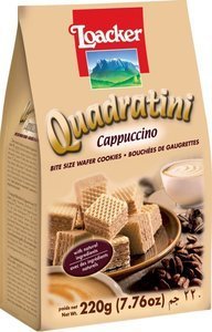 Image of LOACKER Quadratini Cappucino 220gm/pack (18 packs per carton) Imported from Italy - GBA P.Code: 70186 from Supplybunny.com