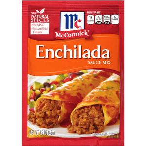Image of MCCORMICK DRY SEASONING MIXES Enchilada 42gm/pack (12 packs per carton) Imported from USA - GBA P.Code: S0672 from Supplybunny.com