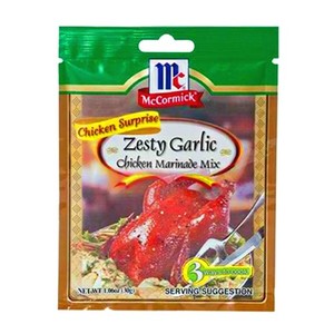 Image of MCCORMICK CHICKEN SURPRISE MARINADE MIXES Zesty Garlic 30gm/pack (24 packs per carton) Imported from the Philippines - GBA P.Code: S0756 from Supplybunny.com