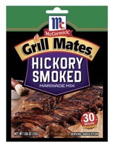 Image of MCCORMICK GRILL MATES MIXES Hickory Smoked 45gm/pack (24 packs per carton) Imported from the Philippines - GBA P.Code: S0761 from Supplybunny.com