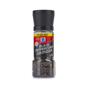 Image of MCCORMICK - GRINDER Black Peppercorn Grinder 28gm/glass bottle (6 glass bottles per carton) Imported from USA -GBA P.Code: S0151 from Supplybunny.com