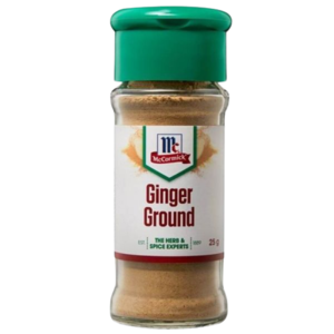 Image of MCCORMICK Ginger Ground 25gm/glass bottle (6 glass bottles per carton) Imported from Australia - GBA P.Code: A0280 from Supplybunny.com