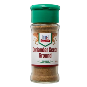 Image of MCCORMICK Coriander Seeds Ground 20gm/glass bottle (6 glass bottles per carton) Imported from Australia - GBA P.Code: A0184 from Supplybunny.com